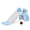 Light Blue, variant on Toddler Slide with Basketball Hoop – Indoor/Outdoor Collapsible Kids Slide, Non-Slip Steps & Handrails, Tool-Free Assembly – 66 lb Capacity, Ages 18M+