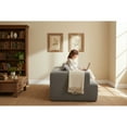 thumbnail image 4 of Full-Foam Modular Sofa, 96" Bouclé 2-Piece Sectional with Rounded Arms, Cloud-Like Comfort, Compressed Packing, 4 of 9