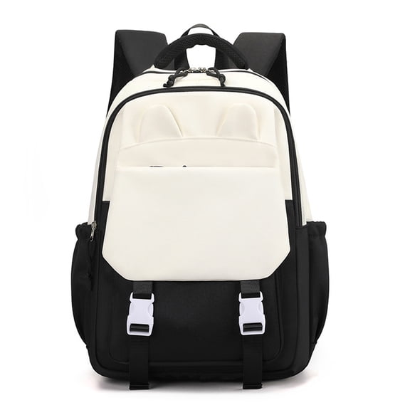Bocaii 18.5 Inch Black Backpack for Teens, Large Capacity School Bag, Backpack with Laptop Compartment, Lightweight Waterproof School Bag Durable Travel Bookbag for Students