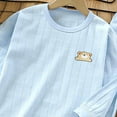 thumbnail image 4 of Girl & Women's Cotton Pajamas Set Long Sleeve Sleepwear Nightwear Soft Pjs Sets,breathable 6-12 Months 12-24 Months 2t 3t 4t 5t 6t 7t 8t 9t Children(Sky Blue,18-24 Months), 4 of 4