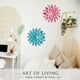 thumbnail image 3 of Decoración de pared de metal AHYS con flores de metal, color azul, 30 cm, 3 of 8