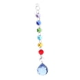 thumbnail image 1 of Abbracc Colorful Crystal Ball Round Beaded Pendant Wedding Hanging Decor 14 Blue 20cm, 1 of 9