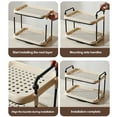 thumbnail image 6 of Qiopertar Desktop Mug Organizer, Cup Storage Shelf for Kitchen Office Living Room, Multifunctional Teacup Drainer Holder for Bedroom Bathroom Sideboard, Black, 6 of 6