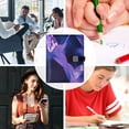 thumbnail image 5 of 9.2x6.7 inch Leather Notebook 100 Sheets, Multi-Pocket Design & Pen Loop Purple Butterflypurple Butterfly Refillable Journal Organizer, 5 of 6