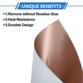 thumbnail image 6 of Unique Bargains 1 Pc Car Wrap Film Vinyl Wrap Cover Universal Car Protective Exterior Interior Rose Gold Tone 30.5x152cm/1ft x 5ft, 6 of 7