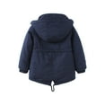 thumbnail image 4 of YunPes Girls Winter Puffer Hooded Jacket Teen Sherpa Fleece Lined Zip Up Oversized Furry Coat Winter Warm Thermal Outwear, 4 of 9
