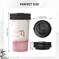 thumbnail image 3 of Honeii Cute Bathtub Print Travel Coffee Mug Insulated Coffee Cup with Leakproof Lid, Coffee Tumbler, Reusable Coffee Cups with Seal Lid, 3 of 8