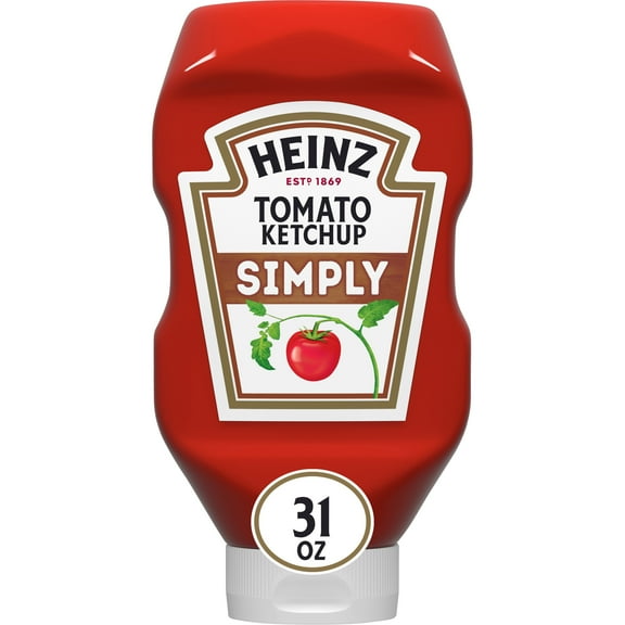 Heinz Simply Tomato Ketchup with No Artificial Sweeteners, 31 oz Bottle