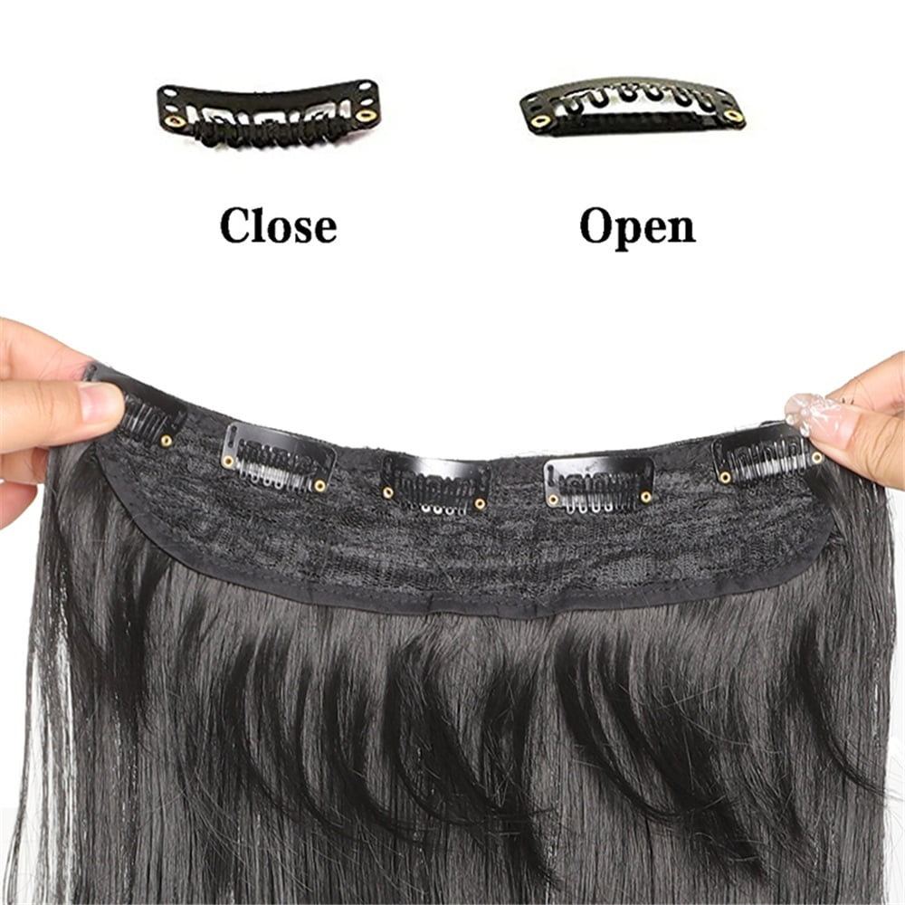 40 Inch Ultra Long Wavy Hair Clip in Hair Extensions One Piece Long Thick Synthetic Hairpieces with 5 Clips for Party Cosplay and Various Occasions