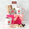 Mother's Day Tea Gift | Gift Basket for Mom with Tea, Chocolates, and I love You Mom Mug