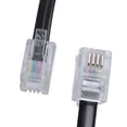 thumbnail image 4 of 2X Negro RJ9 Cable Cordon de Bobina del Modem del Telefono 9.3 pulgada, 4 of 5