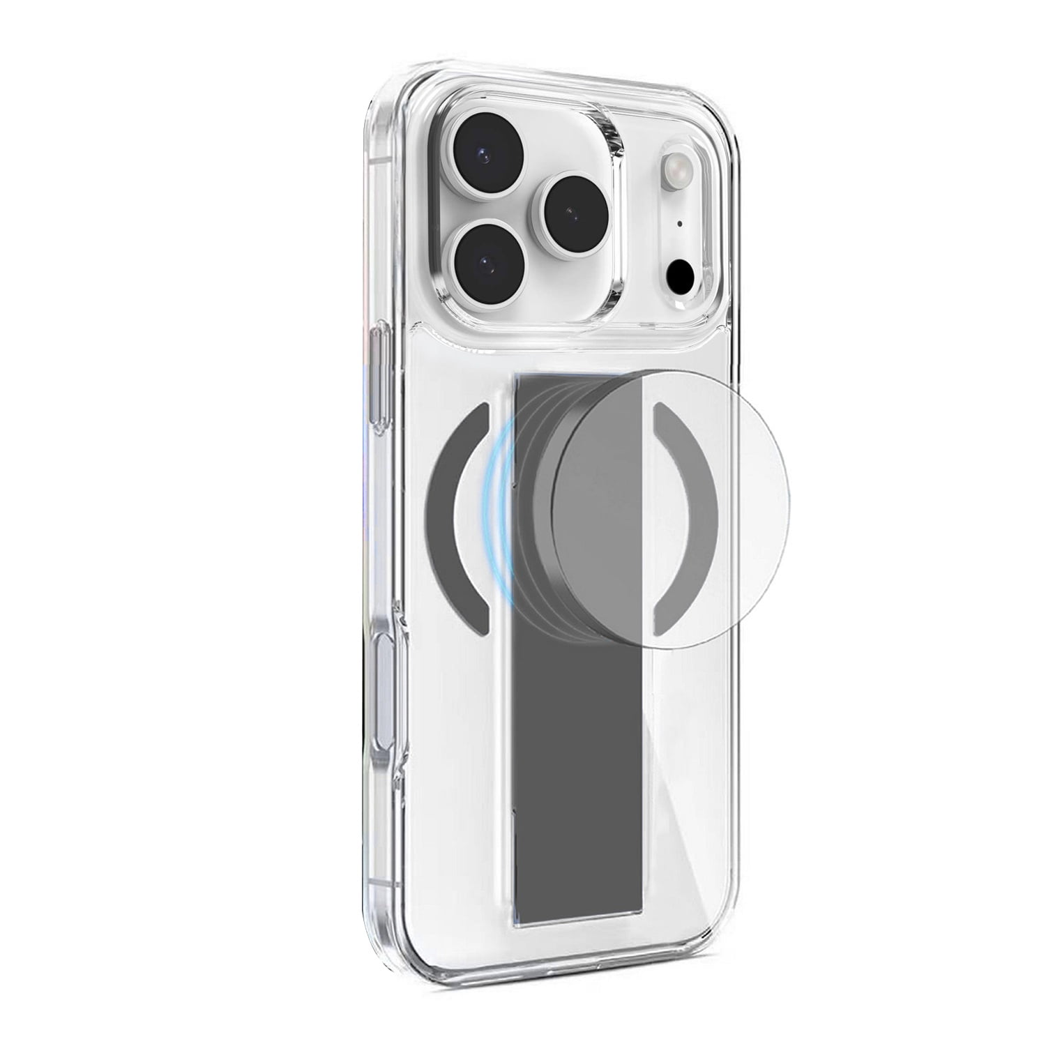 Clear Scratch-Resistant MagGrip Cover for iPhone 17 Pro Max - Grey