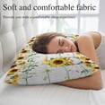 thumbnail image 5 of Spring Gnomes Throw Pillow Covers, Botanical Yellow Flowers Leaves Wooden Plank Soft Breathable Pillow Cases with Invisible Zipper, Standard Pillowcases for Couch Bed Sofa Chair 20x26 Inches, 5 of 9