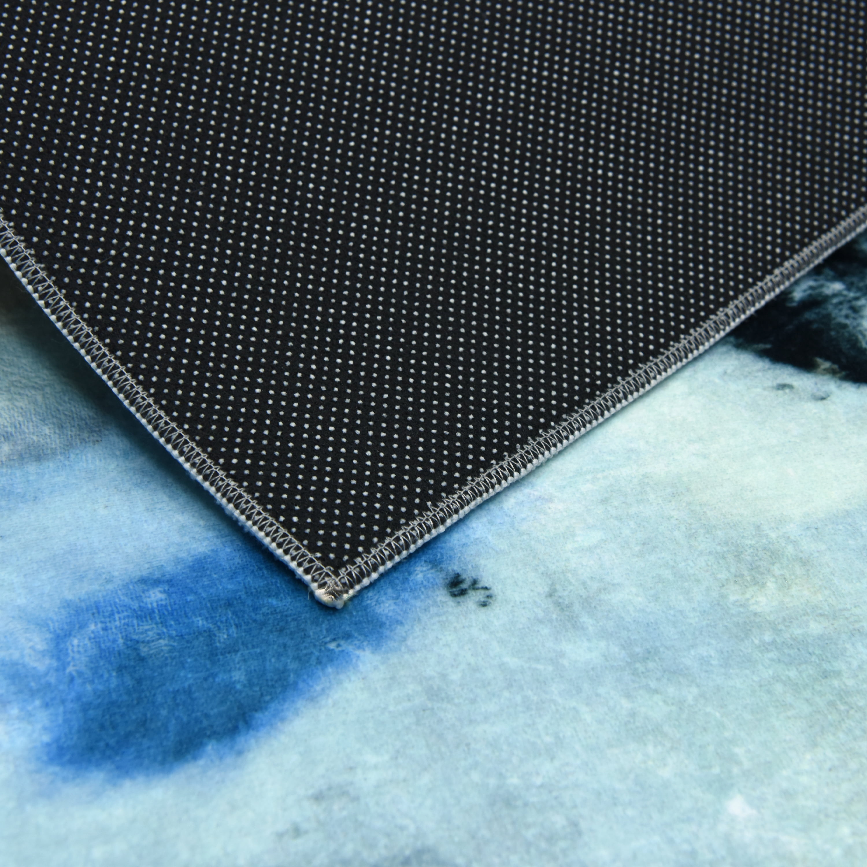 Floating Stars, 8'x10' Hand Washable Abstract Art Area Rug