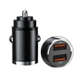 thumbnail image 1 of Cargador de teléfono USB de 100 W tipo C QC3.0 negro de carga rápida con acceso al interior del automóvil NUEVO, 1 of 7