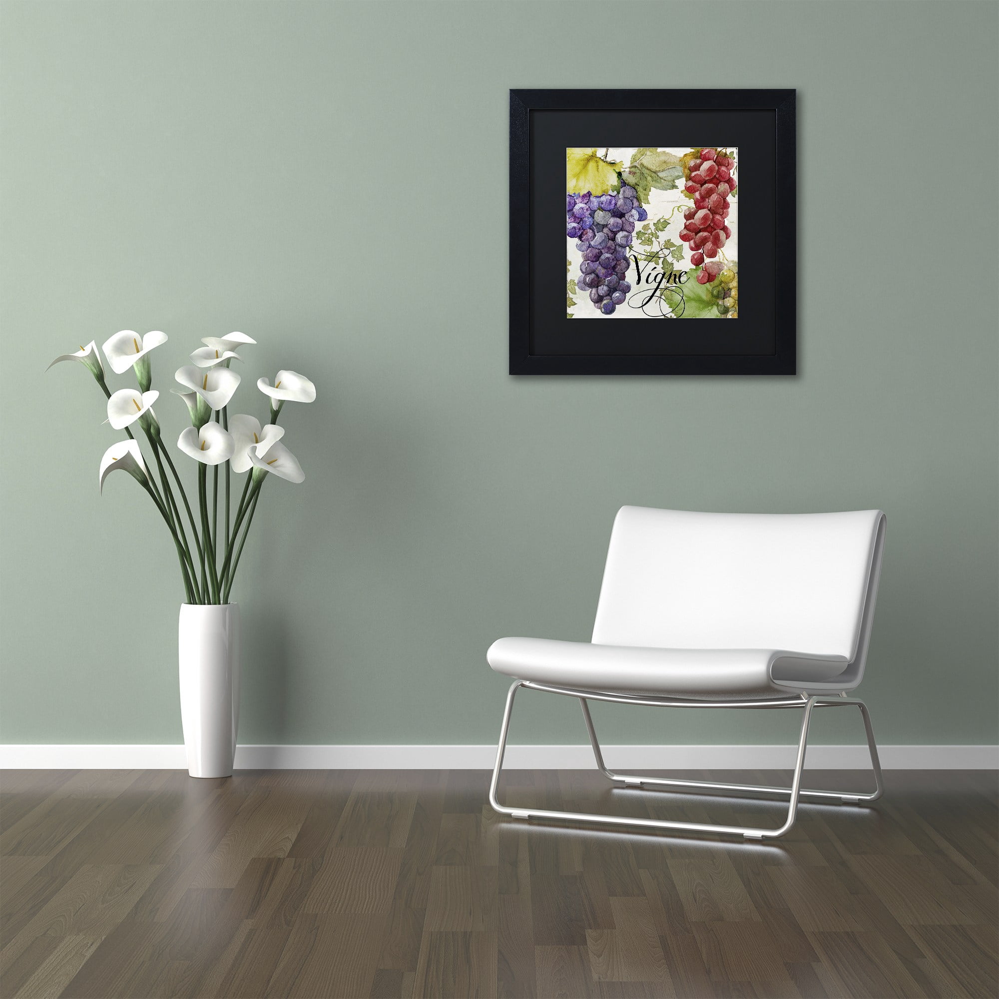 Trademark Fine Art "Wines of Paris I" Canvas Art by Color Bakery, Black Matte, Black Frame