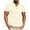 Khaki, variant on Men's Casual Polo Shirt Classic Button Short Sleeve Waffle Solid Color Slim Fit Golf Tee Fashion Tops