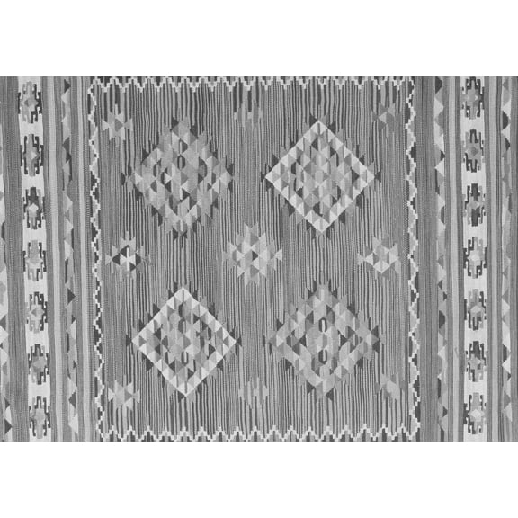 Ahgly Company Indoor Rectangle Persian Gray Traditional Area Rugs, 5' x 7'