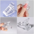 thumbnail image 2 of Outils de Manucure 20Pcs Clip d'Extension de Clou Transparent Courbe C Courbure de Clou Pince Pince de Fixation de Cristal de Manucure Clip de Fixation de Collier de Constructeur, 2 of 5