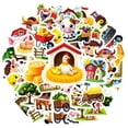 thumbnail image 2 of 35pcs Charming Animal Stickers Cartoon Farm PVC Stickers for Notebooks Laptops Suitcases, 2 of 9