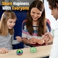 thumbnail image 3 of Luminous Kinetic Spinning Desk Toys, Metal Full Body Optical Illusion Fidget Spinner Ball, Glow in The Dark Fingertip for Office Classroom, Stress Relief Birthday Gift, 3 of 7