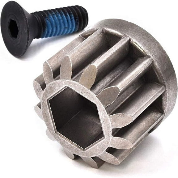 HD Switch 587738906 Steering Shaft Pinion Gear Kit w/ 580683601 Mounting Bolt, fits Husqvarna Craftsman Poulan Pro Weedeater RedMax Garden Tractor Lawn Mower - Compatible with 532194732 Sector Gear