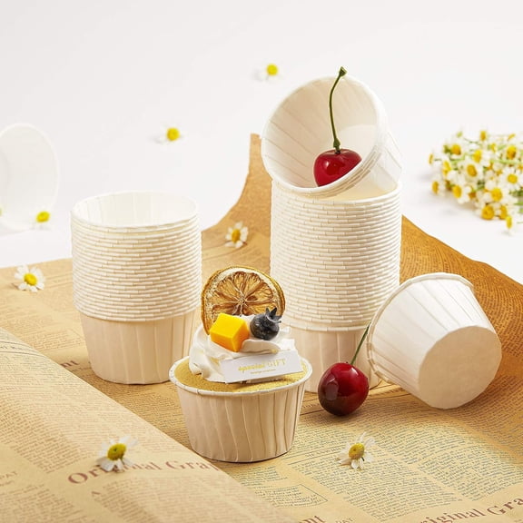 Parchment Cupcake Liners Standard Size 60PCS, Muffin Baking Liners, Heavy Duty Greaseproof Wrappers for Bakery, Birthday Party