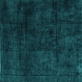 thumbnail image 1 of Ahgly Company Machine Washable Indoor Square Abstract Turquoise Blue Modern Area Rugs, 5' Square, 1 of 4