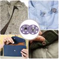 thumbnail image 7 of Uxcell 5 Set Sew-on Snap Buttons 19mm Metal Snap Fastener Buttons, Light Purple, 7 of 7