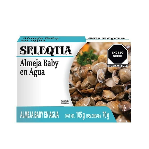 Almeja baby Seleqtia en agua 105 g