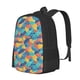 thumbnail image 1 of Fotbe Colorful Fish 1 Mochila para Hombre y Mujer - Tela Oxford 600D Resistente - Mochila Impermeable de Gran Capacidad para Escuela, Viajes y Senderismo, 1 of 6