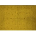 thumbnail image 1 of Ahgly Company Machine Washable Indoor Rectangle Oriental Yellow Industrial Area Rugs, 7' x 9', 1 of 4