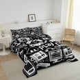 thumbnail image 3 of YST Boys Gamer Comforter Set Toddler, Gaming Bedding For Kids, Gamepad Video Games Controller Bedding Comforter Sets Black White Sketch Bedroom Decor Duvet Insert, 3 of 7