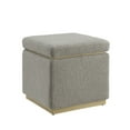 thumbnail image 3 of Linon Elta Square Storage Ottoman, Light Gray Sherpa, 3 of 9