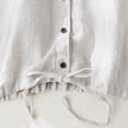 thumbnail image 5 of 2026 Cotton Linen Tank Tops for Women Casual Button Down Sleeveless Shirts Summer Solid V Neck Blouses Tops, 5 of 6