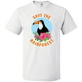 thumbnail image 3 of Inktastic Save the Rainforest Toucan Illustration T-Shirt, 3 of 5