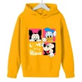 thumbnail image 3 of Sudadera con capucha de Minnie para niños, ropa para niños, niñas, patrón de Mickey Mouse y el pato Donald, ropa de moda para exteriores, 3 of 5