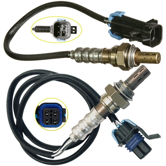Maxfavor 2Pcs O2 Oxygen Sensor for Saturn Ion 2004-2003 1, 2, 3, Red 2.0L 2.2L Upstream   Downstream
