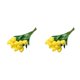 thumbnail image 4 of Bewildely 10 Uds. Exquisitas flores de PU hechas a mano, bajo mantenimiento, , sin envejecimiento, apariencia realista, amplia aplicación, Amarillo 2Conjunto, 4 of 6