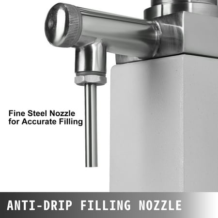 VEVOR A03 Liquid Filling Machine, Bottle Filler 5-50ml, Manual Liquid Filling Machine Stainless Steel, Bottle Filling Machine for Paste Cream Cosmetic