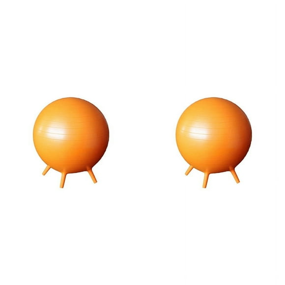 2X Active Seating Yoga Ball Chairs No Roll with Air Pump Chair for Adults Home Office Exercise Gym Workout Ball