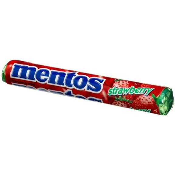 Mentos Strawberry Candy, 1.32-Ounce Rolls (Pack Of 30)