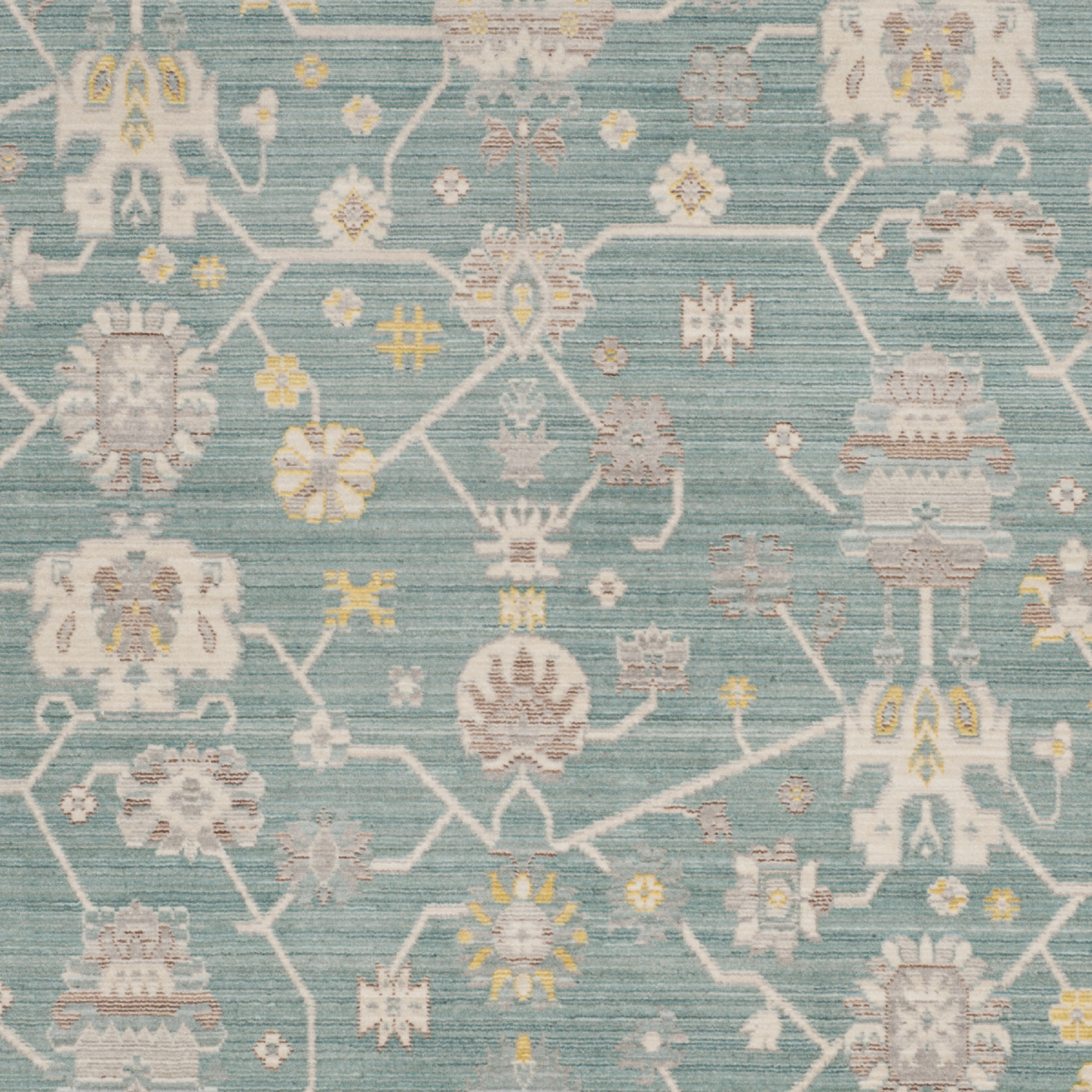 SAFAVIEH Valencia Gemma Abstract Polyester Runner Rug, Steel Blue, 2'3" x 8'
