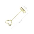 thumbnail image 4 of MasteelfCA BESTOMZ 12PCS Golden Heart Shape Photo Holder Stands Table Number Holders Paper Menu Clips for Weddings, 4 of 7