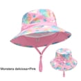 thumbnail image 3 of BOBOGOJP Baby Boy Girl Sun Hat with UPF 50+ Outdoor Adjustable Infant Toddler Beach Hat with Wide Brim Bucket Hats for Kids, 3 of 4