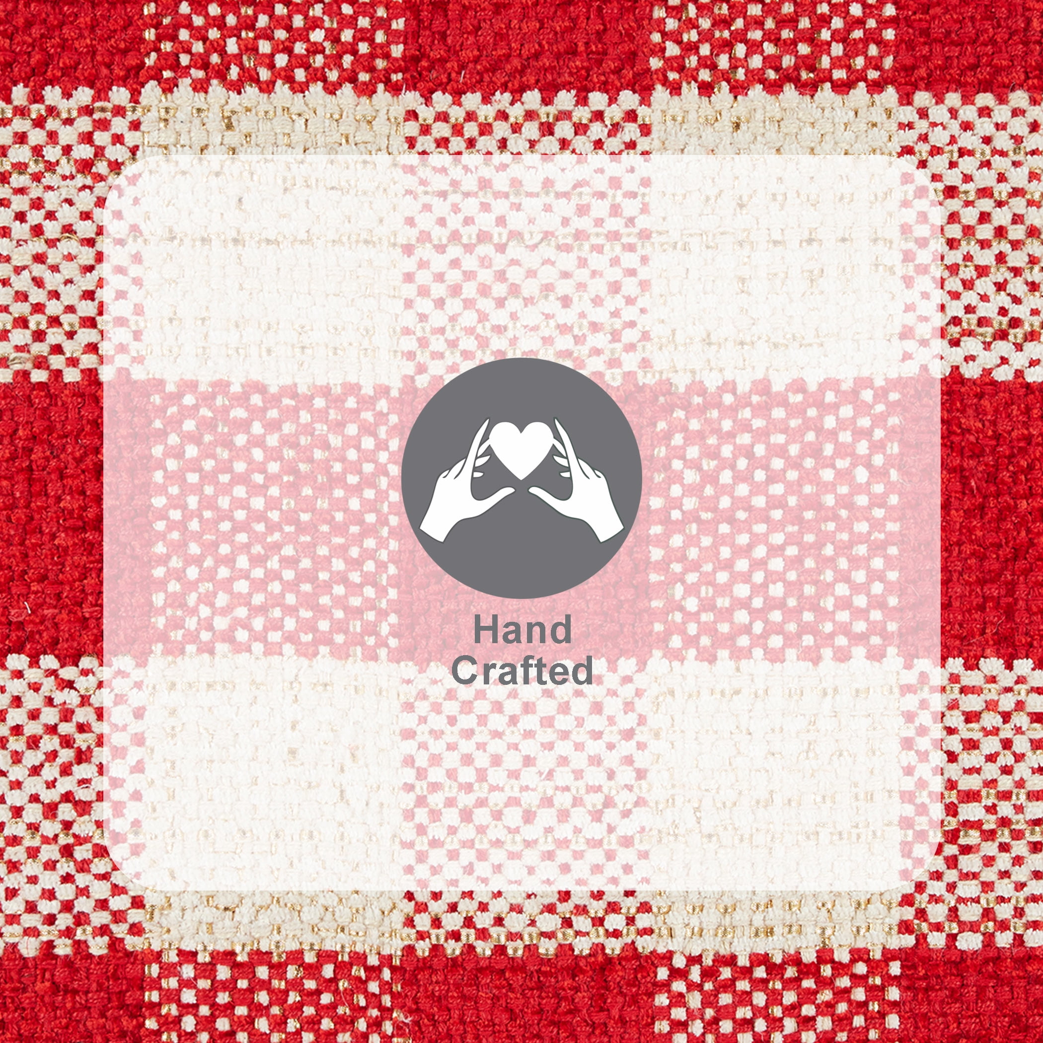Holiday Time Red Plaid 20" x 34" Accent Rug