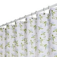 thumbnail image 6 of Deconovo Original Design Fabric Shower Curtain, White with Green, 72W x 78L Inch, Waterproof Easy to Clean Bathroom Curtain, 6 of 6