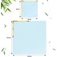 thumbnail image 2 of 100 Pack 2 Ply Cocktail Napkins Paper Gold Foil Trim Edge Beverage Dessert Disposable Paper Napkins Dinner Baby Shower Wedding Birthday Party Tableware Decorations, 5 x 5 Inches(Light Blue), 2 of 12