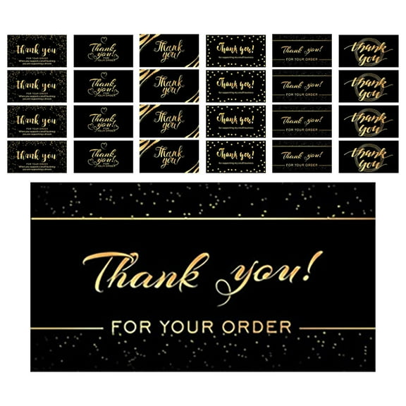 50 Pcs Thank You Cards Small Business Thank You Cards Thank You For Your Order Cards For Retail Store Supporting My Small Business