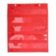 thumbnail image 1 of Magnetic Pocket Chart for Students 5 Rows Transparent Pockets Schedule Pocket Chart for Home School Activities Red, 1 of 4